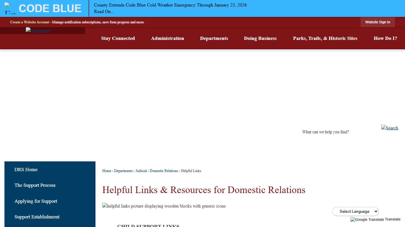 Helpful Links & Resources for Domestic Relations Montgomery County, PA - Official Website