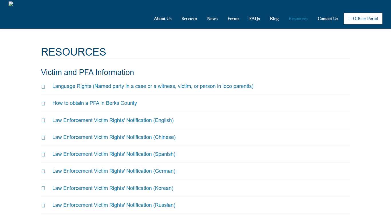 Resources Northern Berks Regional Police